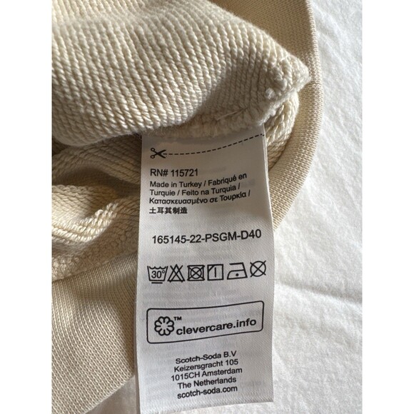 Scotch & Soda Kids Elvis‎ Sweatshirt 10/140 Cream Heart & Soul Pullover - Picture 4 of 6